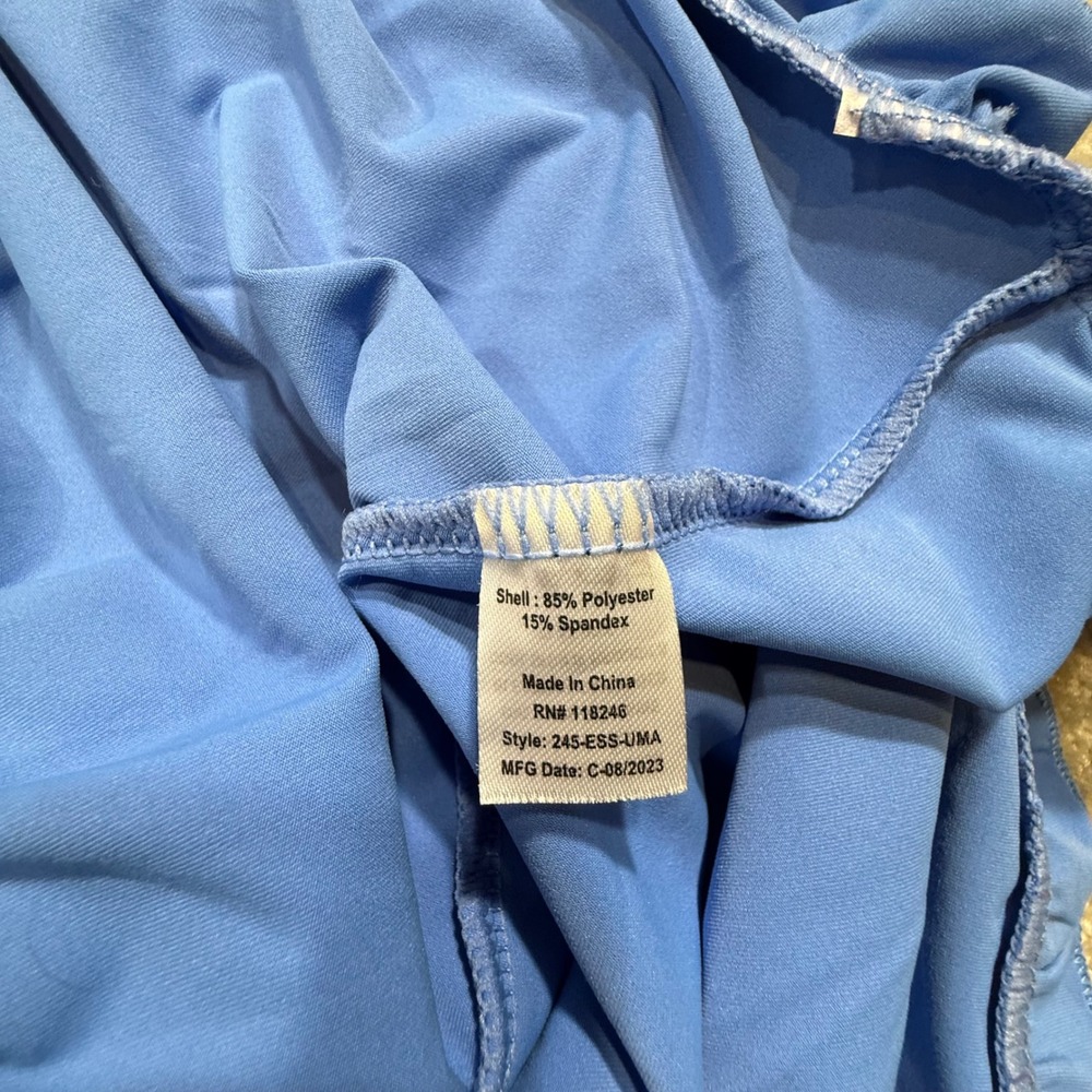 Cabana Life Periwinkle Blue Tiered Ruffle Dress Embroidered UPF 50+ M Coastal - Picture 12 of 16